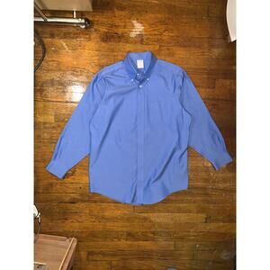 Brooks Brothers Madison Dress Shirt Blue 16-33 Non Iron Supima Cotton